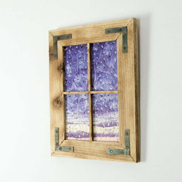 framed rain painting