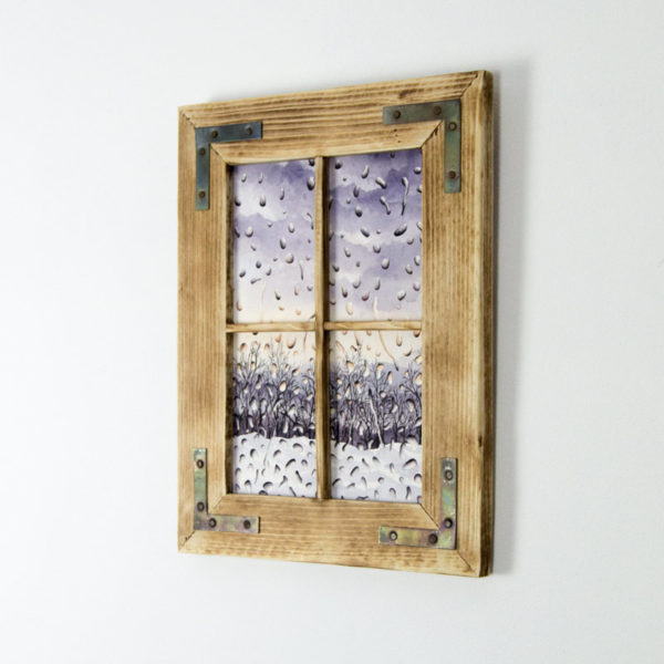 window rain painting