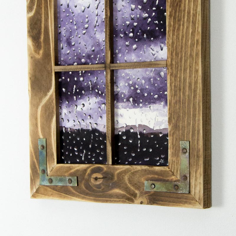purple rain painting framed
