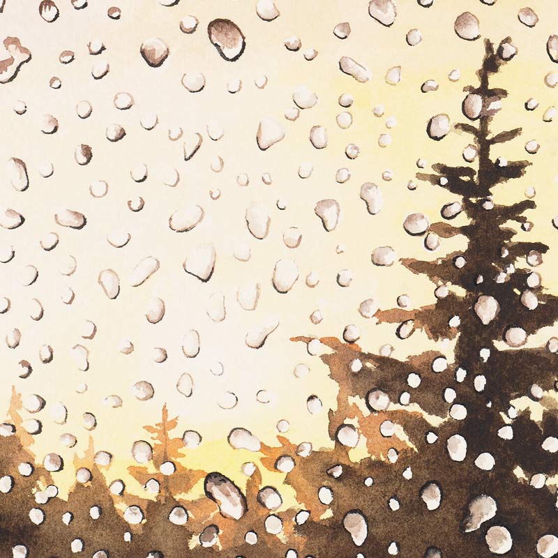 window rain painting