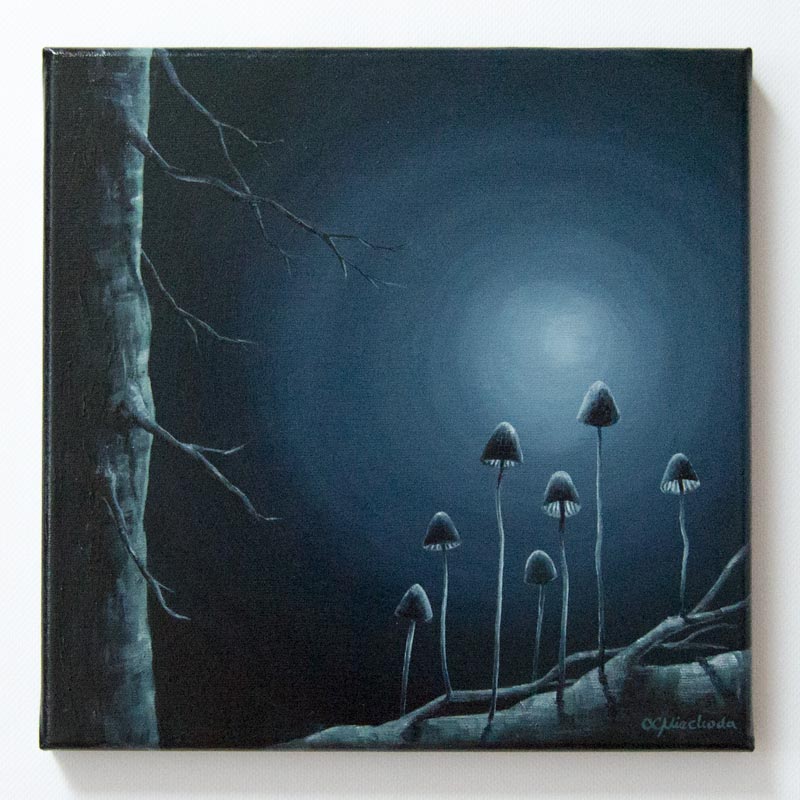 painting of the moon